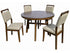 Blanche Side Chair Brown, Set of 2 - 2261BRN-S