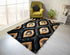 3D Shaggy GOLD-BLACK Area Rug - 3D151 - 3D151-GLD/BLC-57 - Bien Home Furniture & Electronics