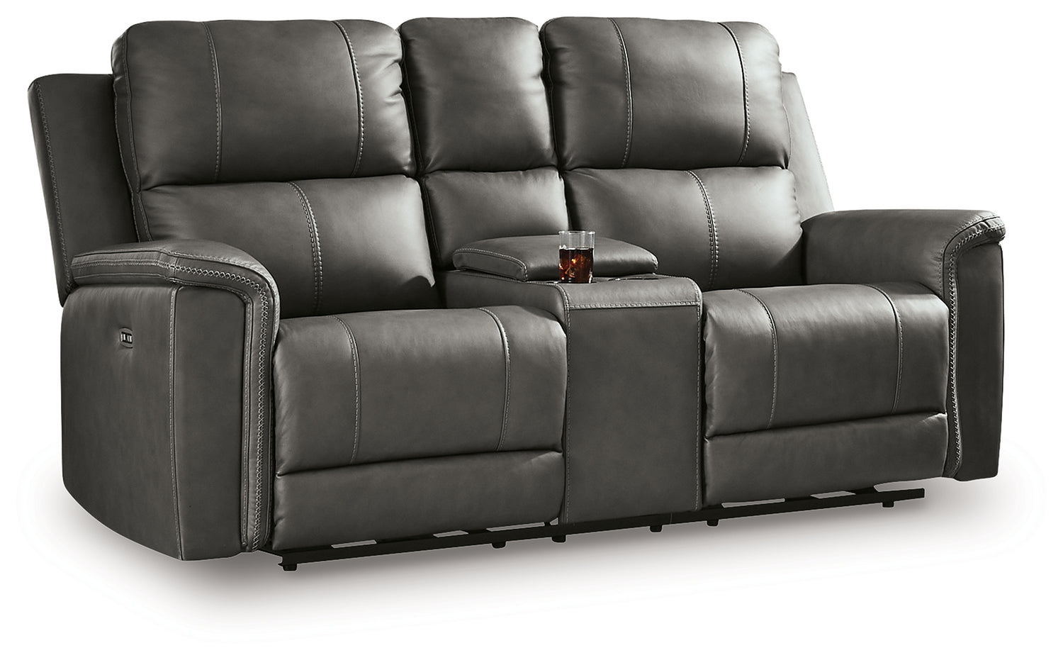 Bleckley Anchor Power Reclining Loveseat with Console - PCU1200018