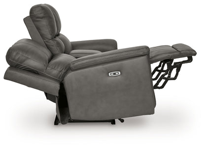 Bleckley Anchor Power Reclining Loveseat with Console - PCU1200018