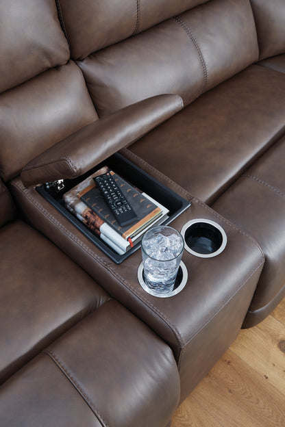Bleckley Espresso 6-Piece Power Reclining Sectional - PCU12001S5