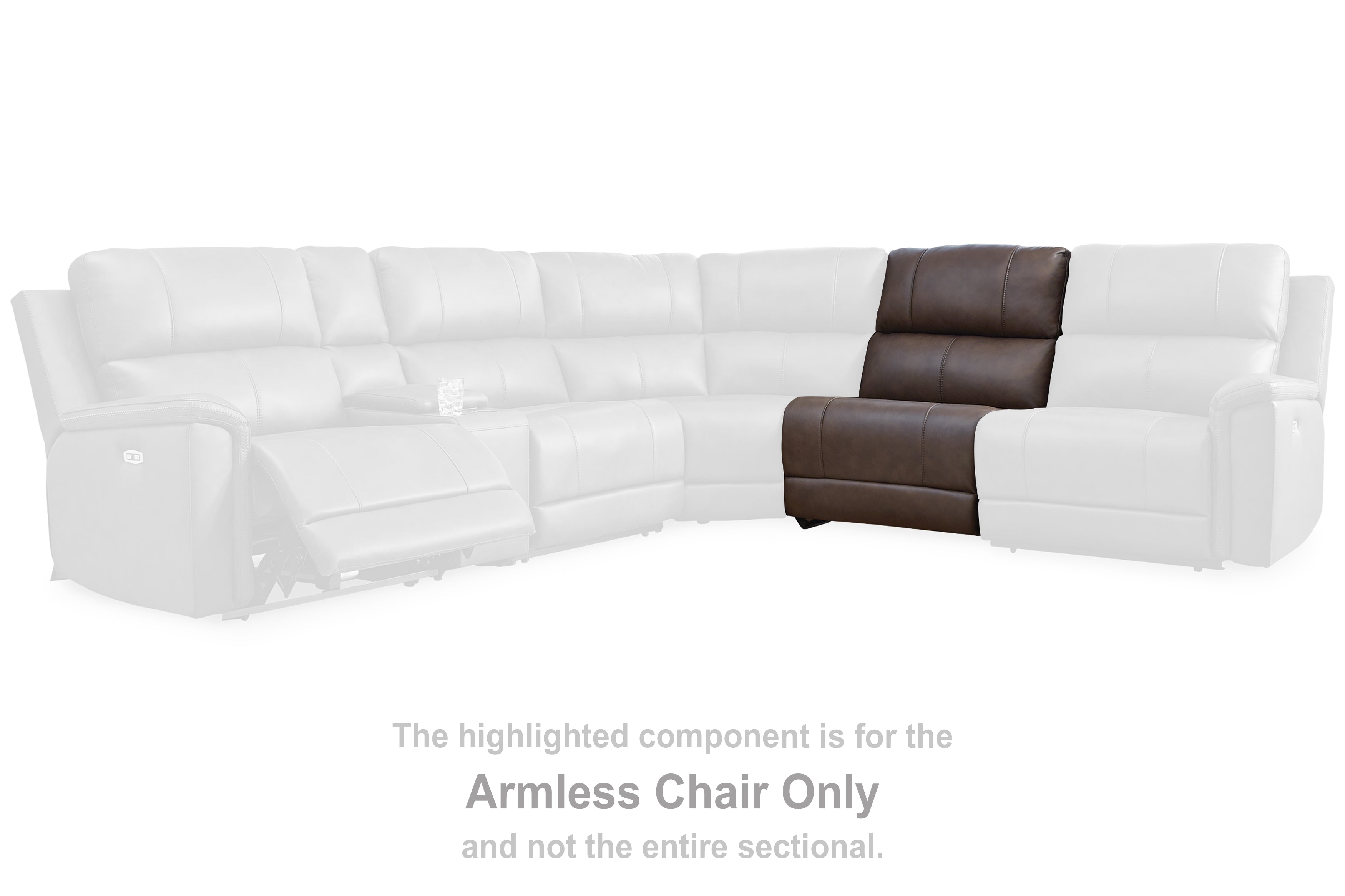 Bleckley Espresso Armless Chair - PCU1200146