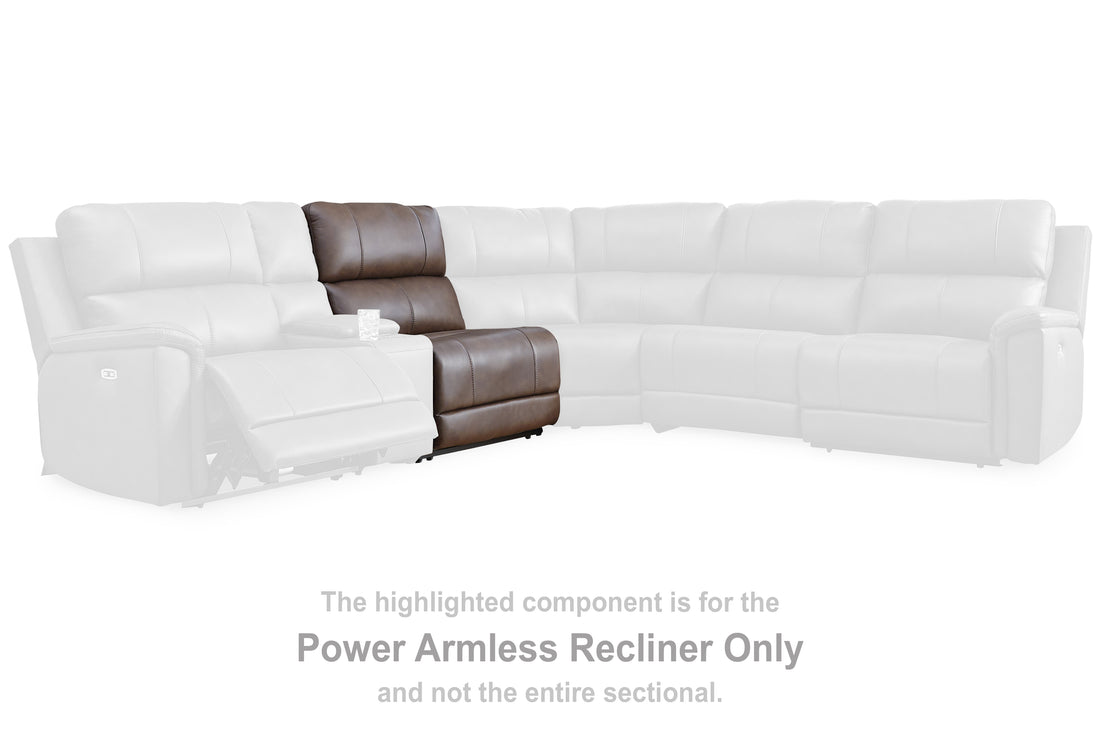 Bleckley Espresso Power Armless Recliner - PCU1200131