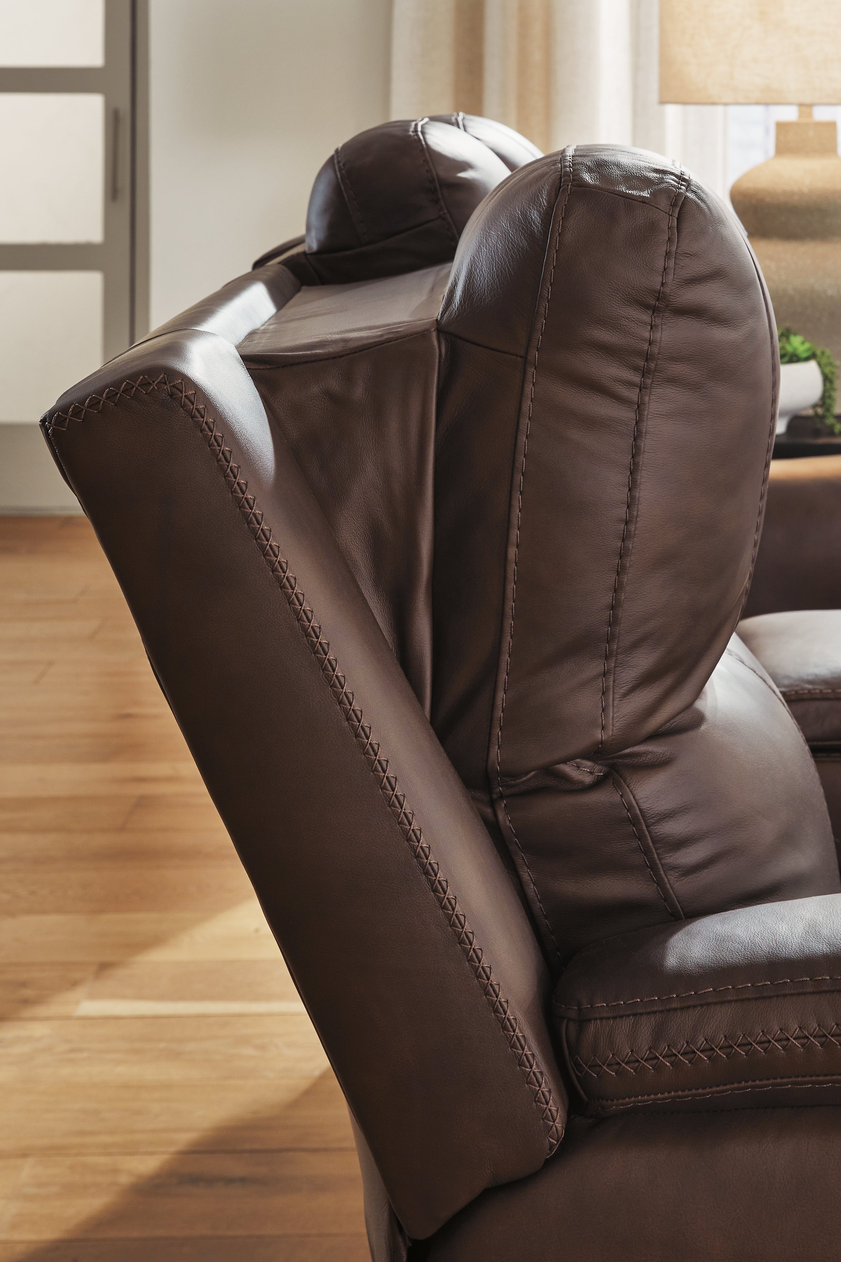 Bleckley Espresso Power Reclining Sofa - PCU1200115