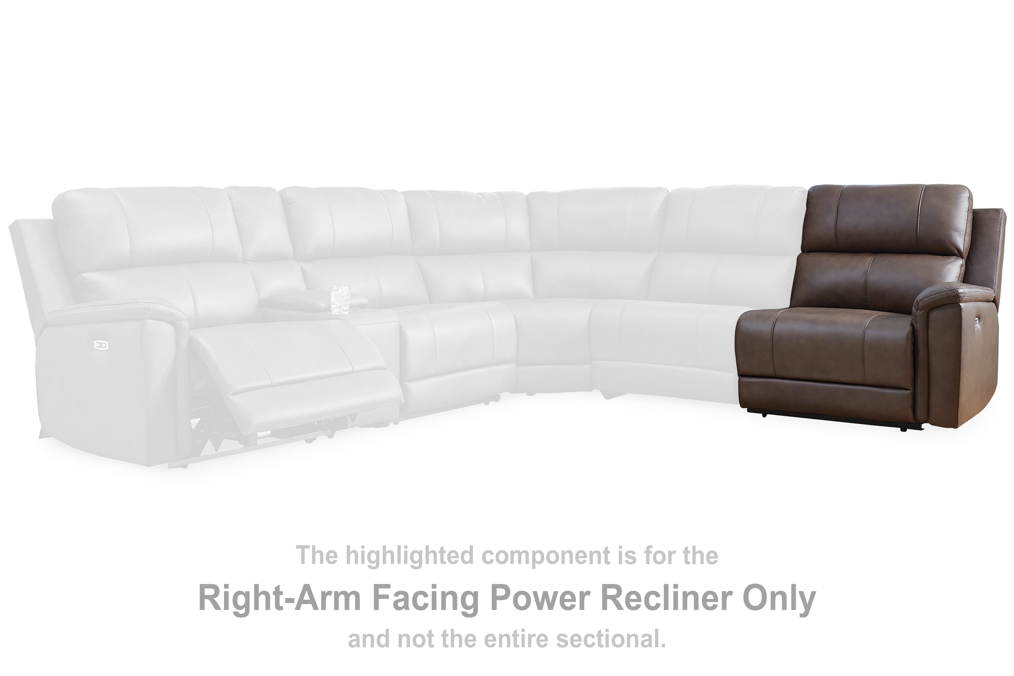 Bleckley Espresso Right-Arm Facing Power Recliner - PCU1200162
