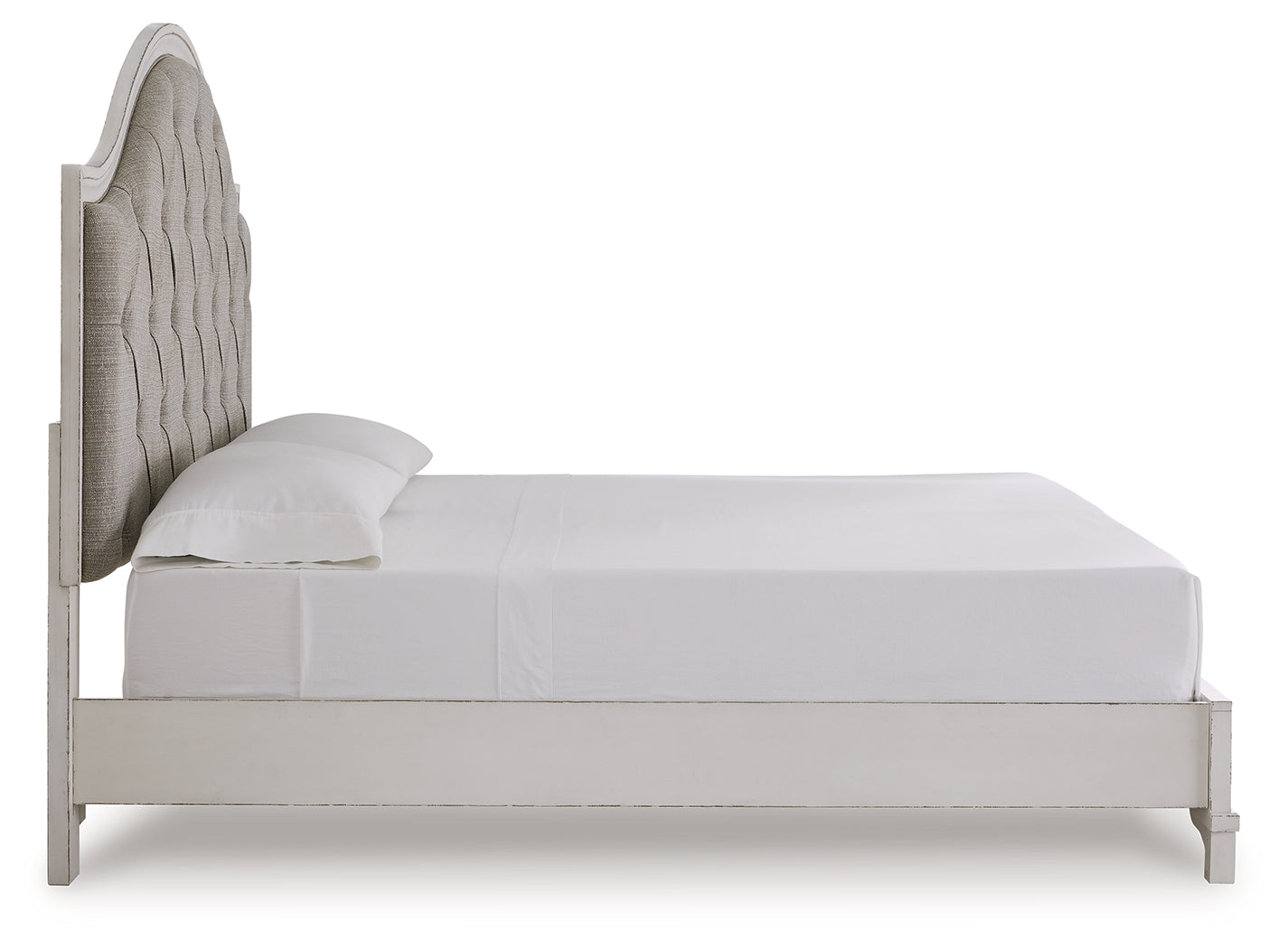 Blendon Rustic Brown King Upholstered Panel Bed - B747B3