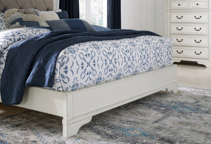 Blendon Rustic Brown King Upholstered Panel Bed - B747B3