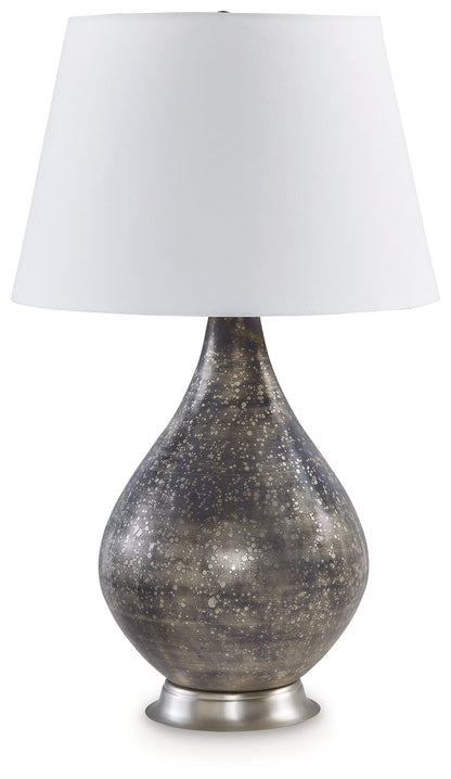 Bluacy 2-Piece Table Lamp Set in Antique Gray - PKG015583