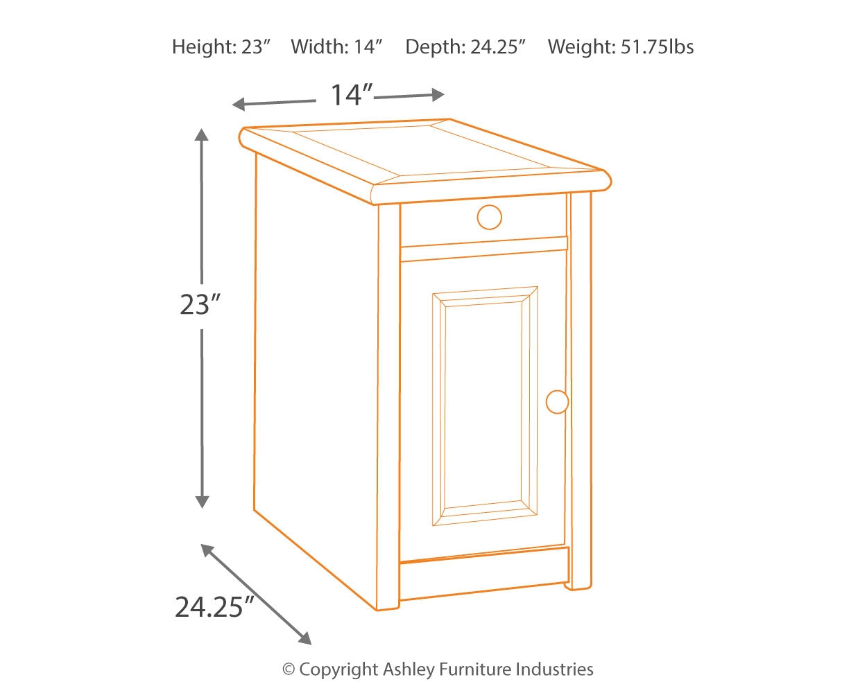 Bolanburg 2 End Tables in Two-tone - PKG008434