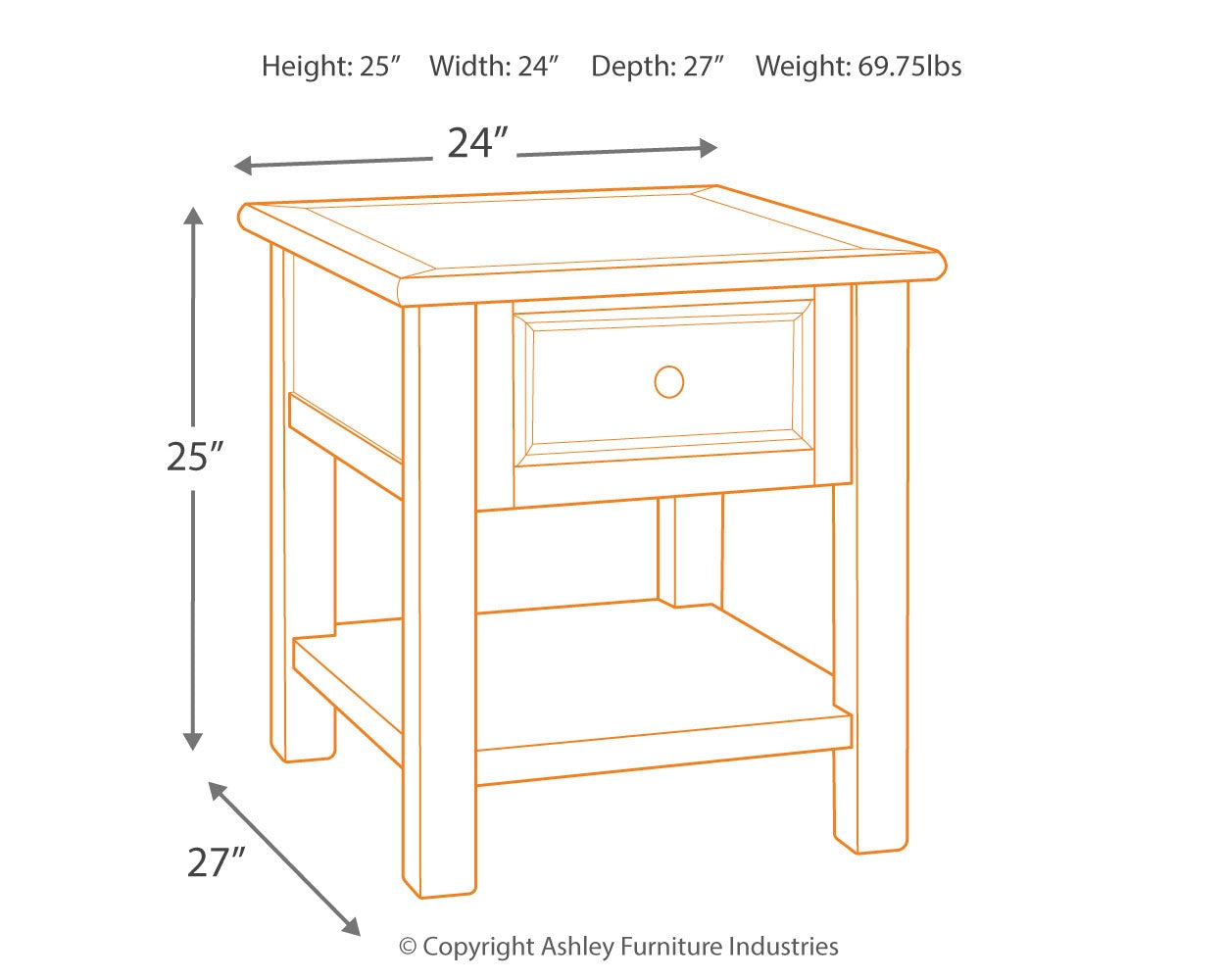 Bolanburg 2 End Tables in Two-tone - PKG008535