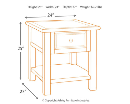 Bolanburg 2 End Tables in Two-tone - PKG008535