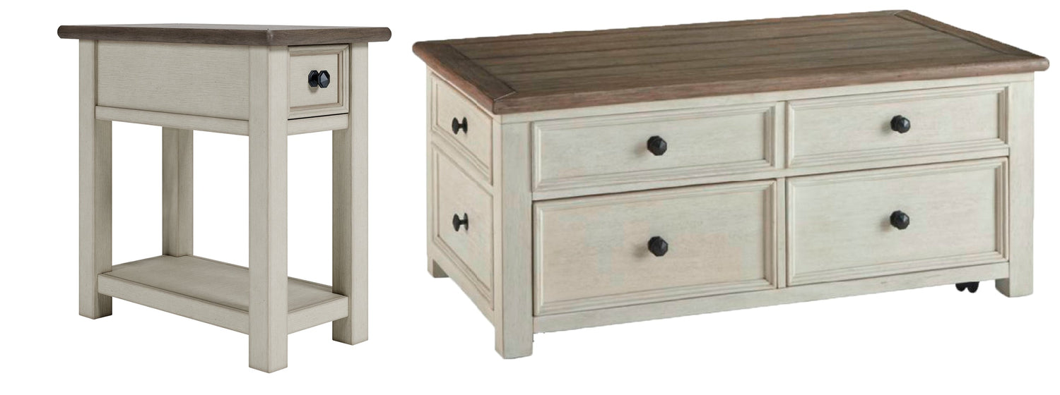 Bolanburg Coffee Table with 1 End Table in Two-tone - PKG010342