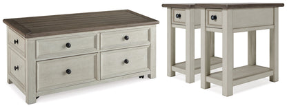 Bolanburg Coffee Table with 2 End Tables in Two-tone - PKG010341