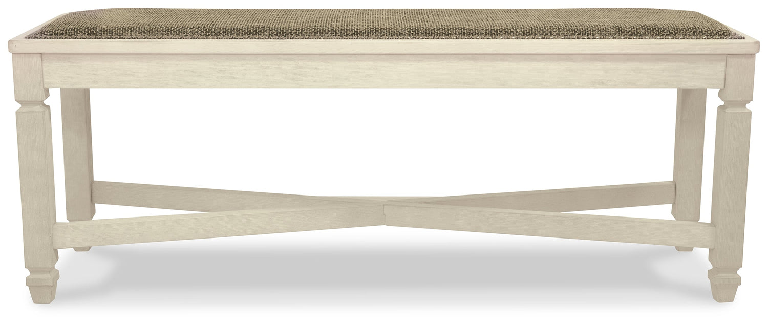 Bolanburg Dining Table and 4 Chairs and Bench in Two-tone from Ashley - Luna Furniture