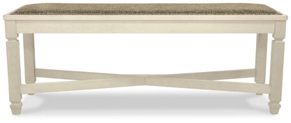 Bolanburg Dining Table and 4 Chairs and Bench in Two-tone from Ashley - Luna Furniture