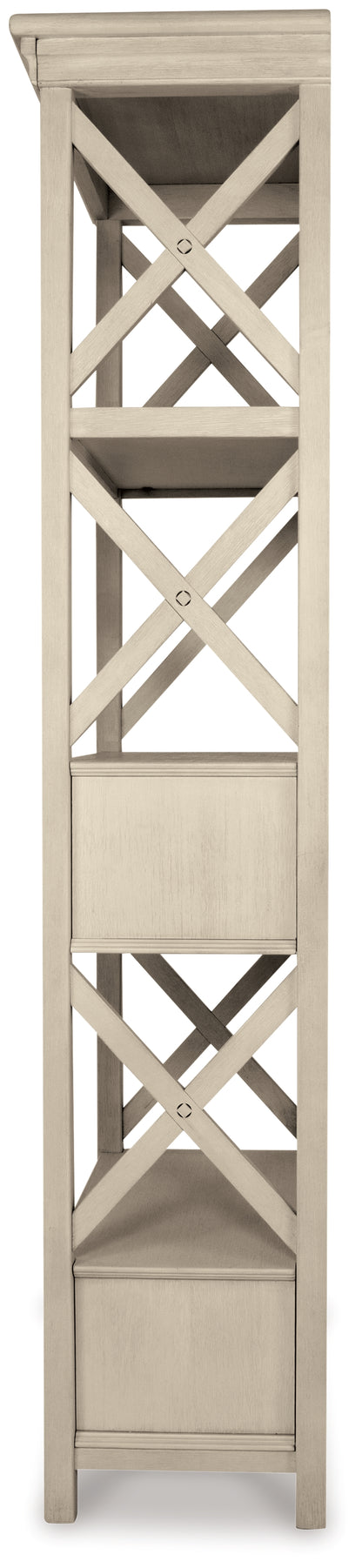 Bolanburg Two-tone Dining Table, 4 Chairs, Bench, Server and Display Cabinet - D647D24