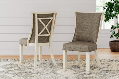Bolanburg Two-tone Dining Table and 6 Chairs with Server - D647D22