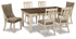Bolanburg Two-tone Dining Table and 6 Chairs with Server - D647D22