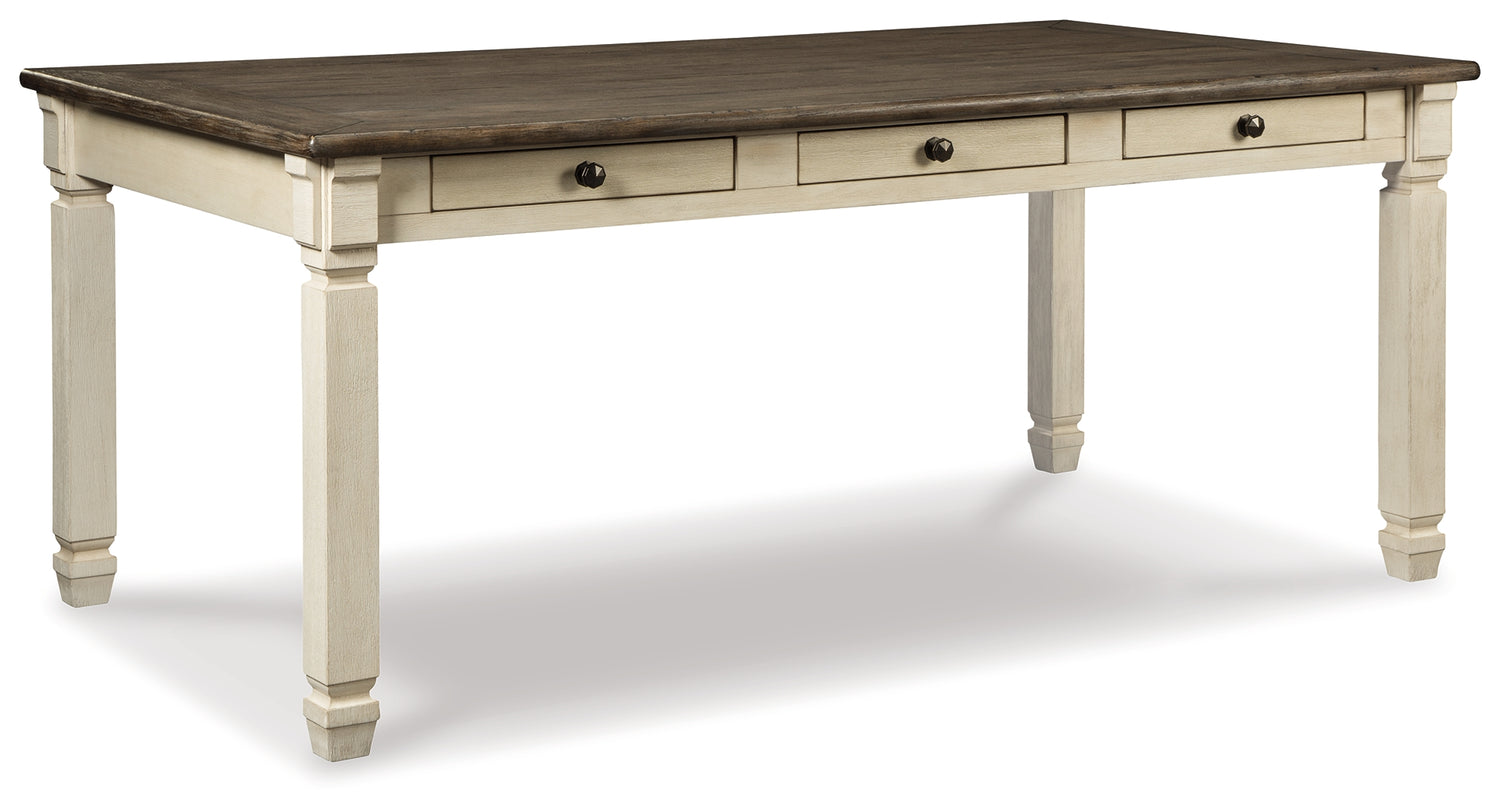 Bolanburg Two-tone Dining Table and 6 Chairs with Server - D647D22