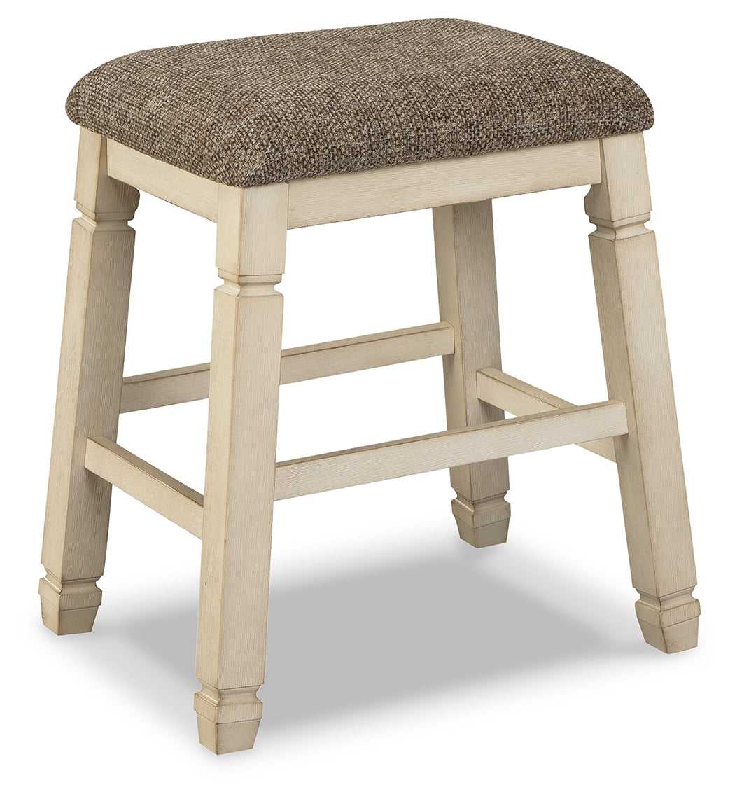 Bolanburg Two-tone Dining Table with 8 Chairs and Bench with Server and 2 Stools - D647D28