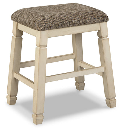 Bolanburg Two-tone Dining Table with 8 Chairs and Bench with Server and 2 Stools - D647D28