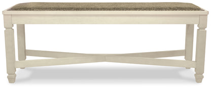 Bolanburg Two-tone Dining Table with 8 Chairs and Bench with Server and 2 Stools - D647D28