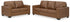 Bolsena Sofa and Loveseat in Caramel - PKG015456