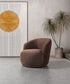 Bonita Coffee Velvet Accent Chair - BONITACOFFEEVL-C