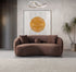 Bonita Coffee Velvet Loveseat 81" - BONITACOFFEEVL-L