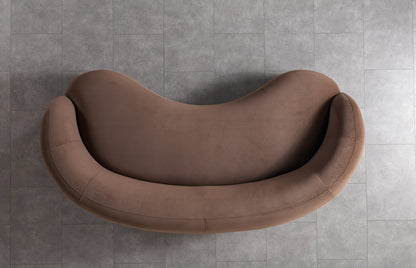 Bonita Coffee Velvet Sofa 91" - BONITACOFFEEVL-S