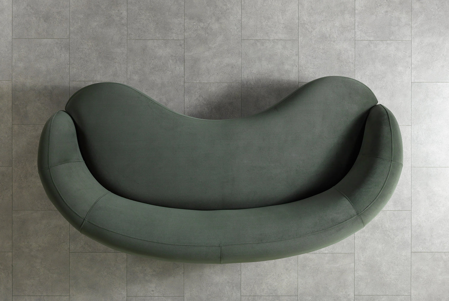 Bonita Green Velvet Sofa 91" - BONITAGREENVL-S