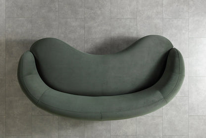 Bonita Green Velvet Sofa 91" - BONITAGREENVL-S