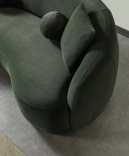 Bonita Green Velvet Sofa 91" - BONITAGREENVL-S