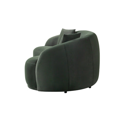 Bonita Green Velvet Sofa 91" &amp; Loveseat 81" [ETA: 9/10] - BONITAGREENVL-SL