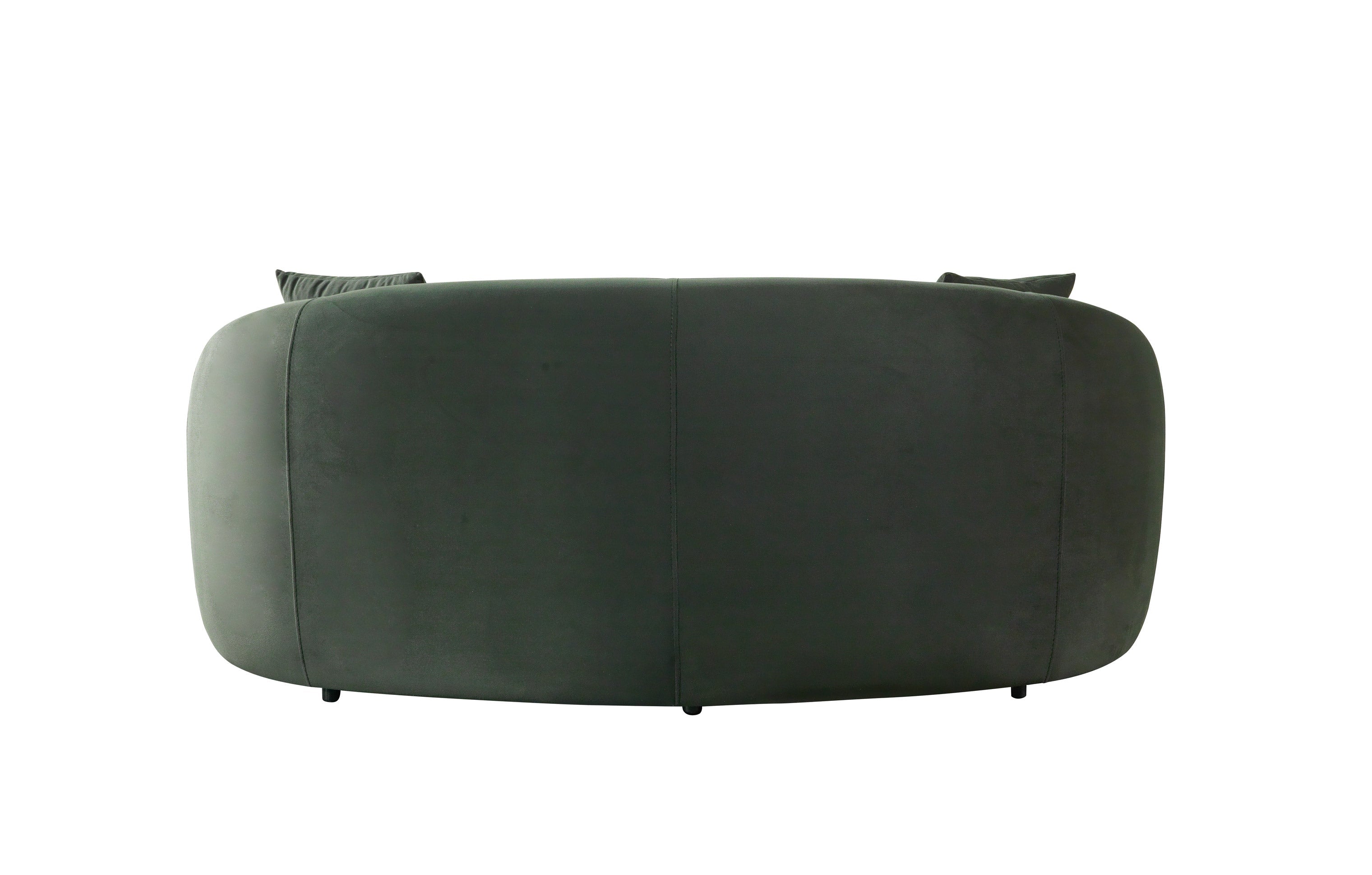 Bonita Green Velvet Sofa 91" &amp; Loveseat 81" [ETA: 9/10] - BONITAGREENVL-SL