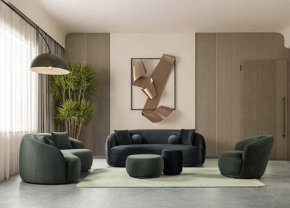 Bonita Green Velvet Sofa 91" &amp; Loveseat 81" [ETA: 9/10] - BONITAGREENVL-SL