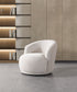 Bonita Ivory Velvet Accent Chair - BONITAIVORYVL-C