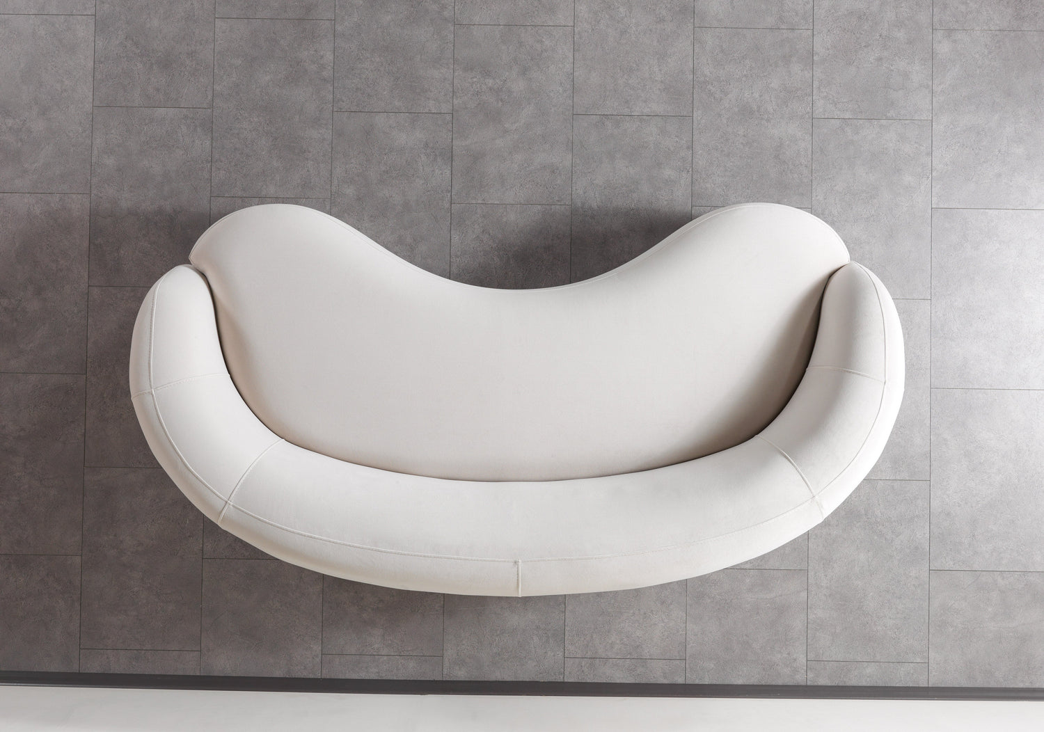 Bonita Ivory Velvet Sofa 91" - BONITAIVORYVL-S