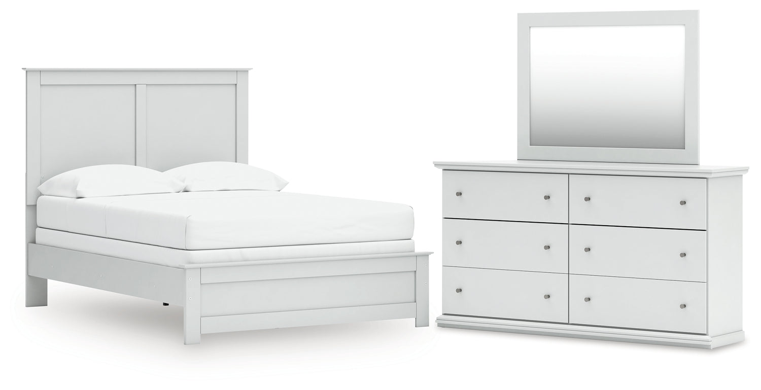Bostwick Shoals Full Panel Bed, Dresser and Mirror - B139B48