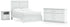 Bostwick Shoals Full Panel Bed with Dresser and Nightstand in White - PKG021570