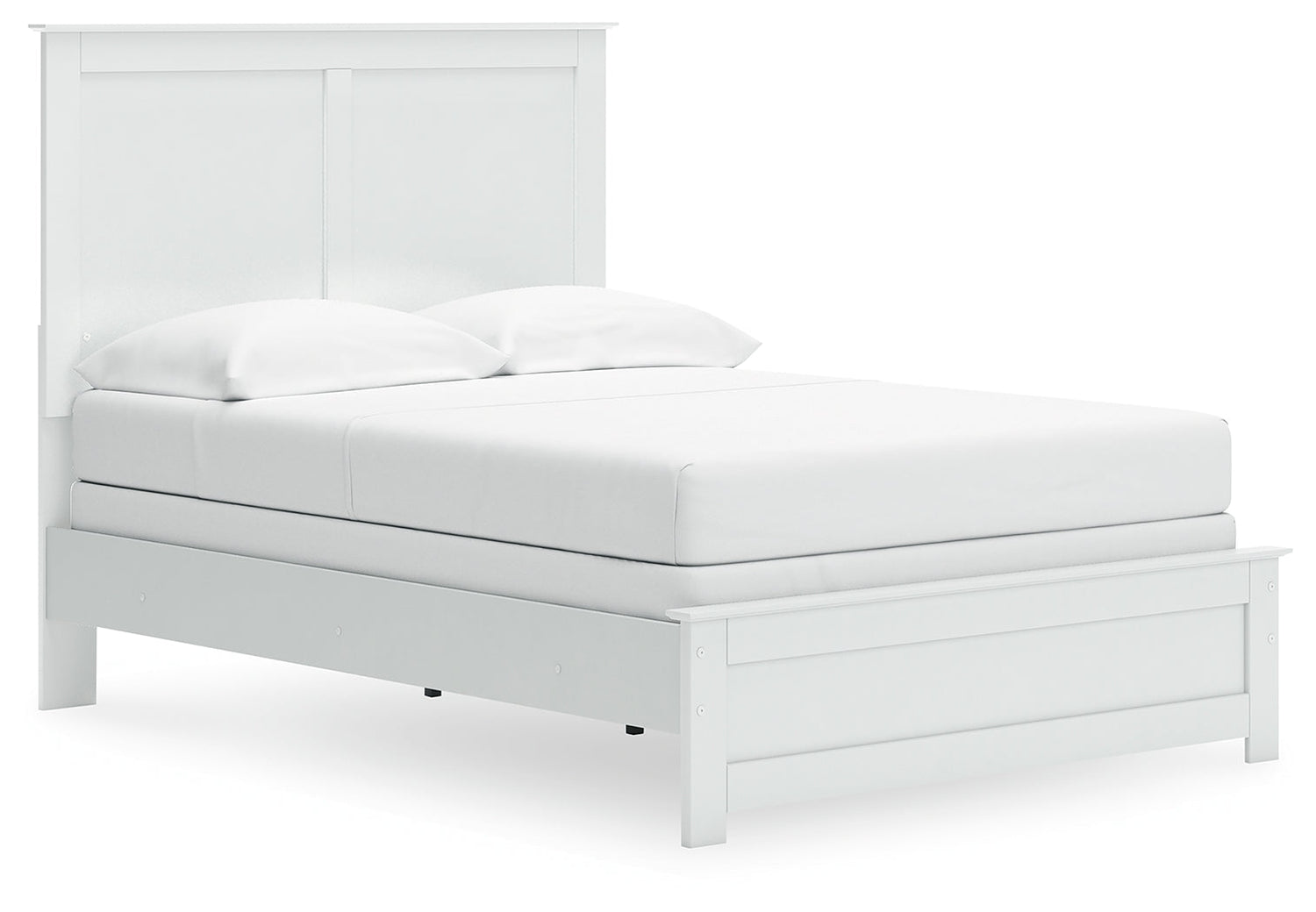 Bostwick Shoals Full Panel Bed with Dresser and Nightstand in White - PKG021570