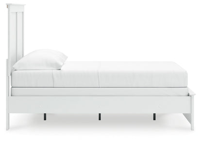 Bostwick Shoals Full Panel Bed with Dresser and Nightstand in White - PKG021570