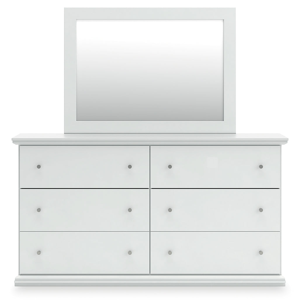 Bostwick Shoals King Panel Bed, Dresser, Mirror and Chest - B139B54