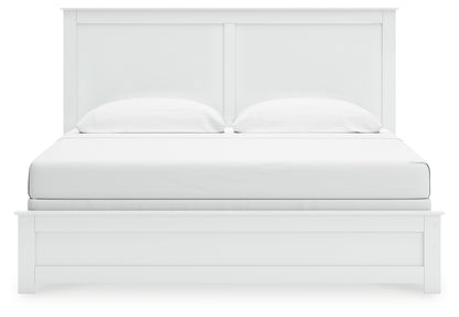 Bostwick Shoals King Panel Bed, Dresser, Mirror and Chest - B139B54