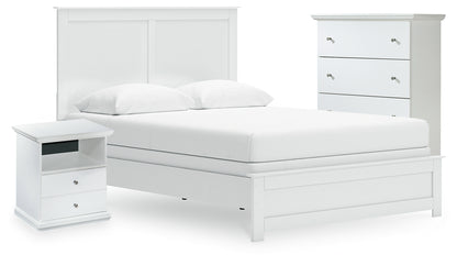 Bostwick Shoals Queen Panel Bed, Cheat and Nightstand - B139B68