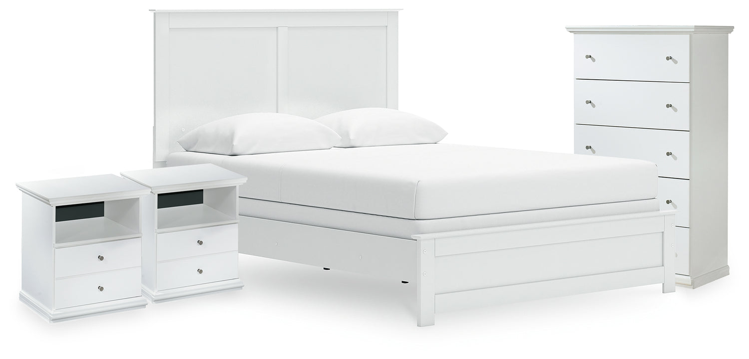 Bostwick Shoals Queen Panel Bed, Chest and 2 Nightstands - B139B59