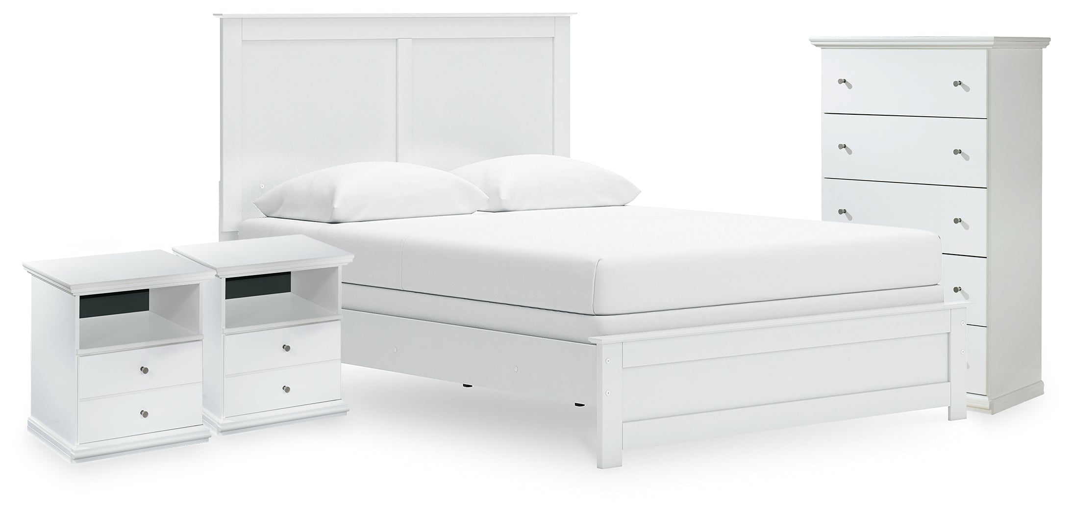 Bostwick Shoals Queen Panel Bed, Chest and 2 Nightstands - B139B59