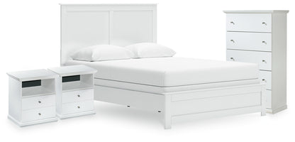 Bostwick Shoals Queen Panel Bed, Chest and 2 Nightstands - B139B59