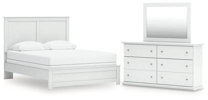 Bostwick Shoals Queen Panel Bed, Dresser and Mirror - B139B69