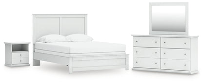 Bostwick Shoals Queen Panel Bed, Dresser, Mirror and Nightstand - B139B55